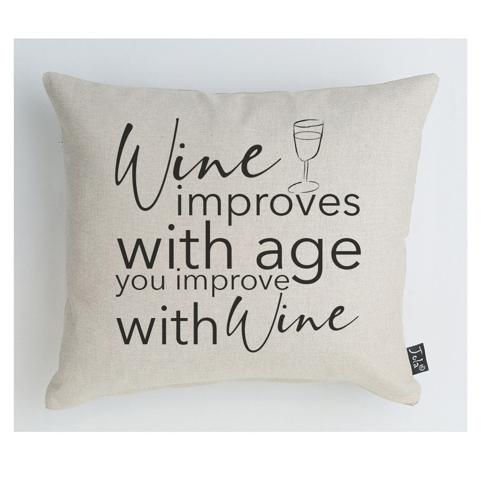 Improve with wine cushion - Jola Designs