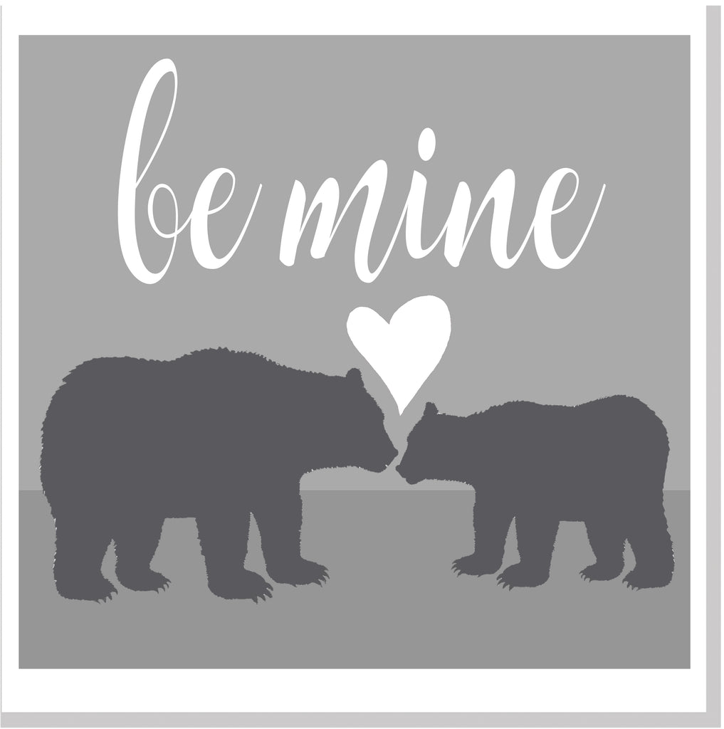 Bears be mine square card