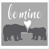 Bears be mine square card