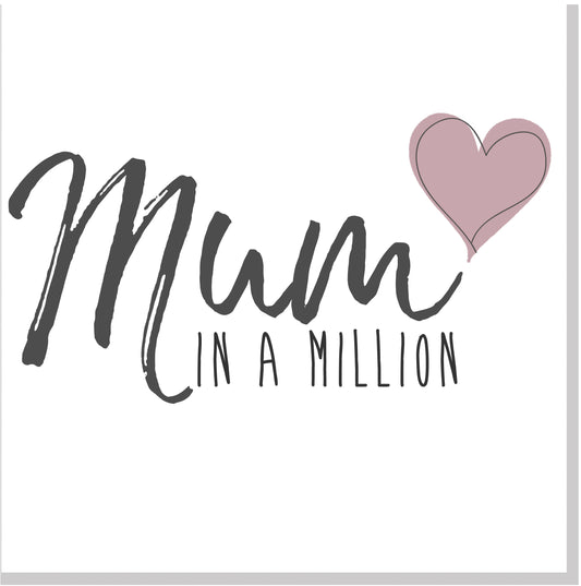 Mum in a million square card