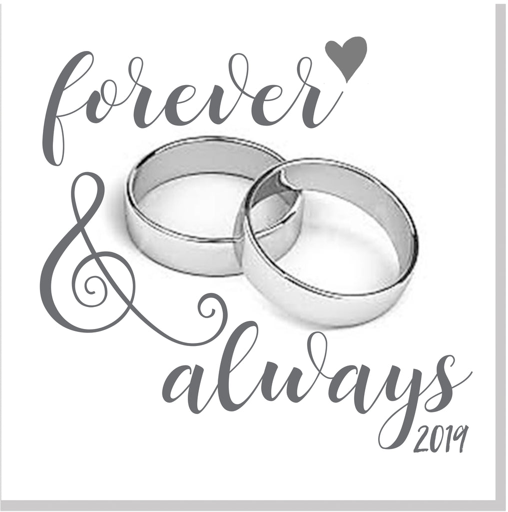 Wedding Rings Card Design Wedding rings square card