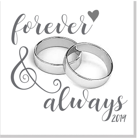 Wedding rings square card