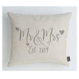 Mr & Mrs  Est. 2019 Cushion