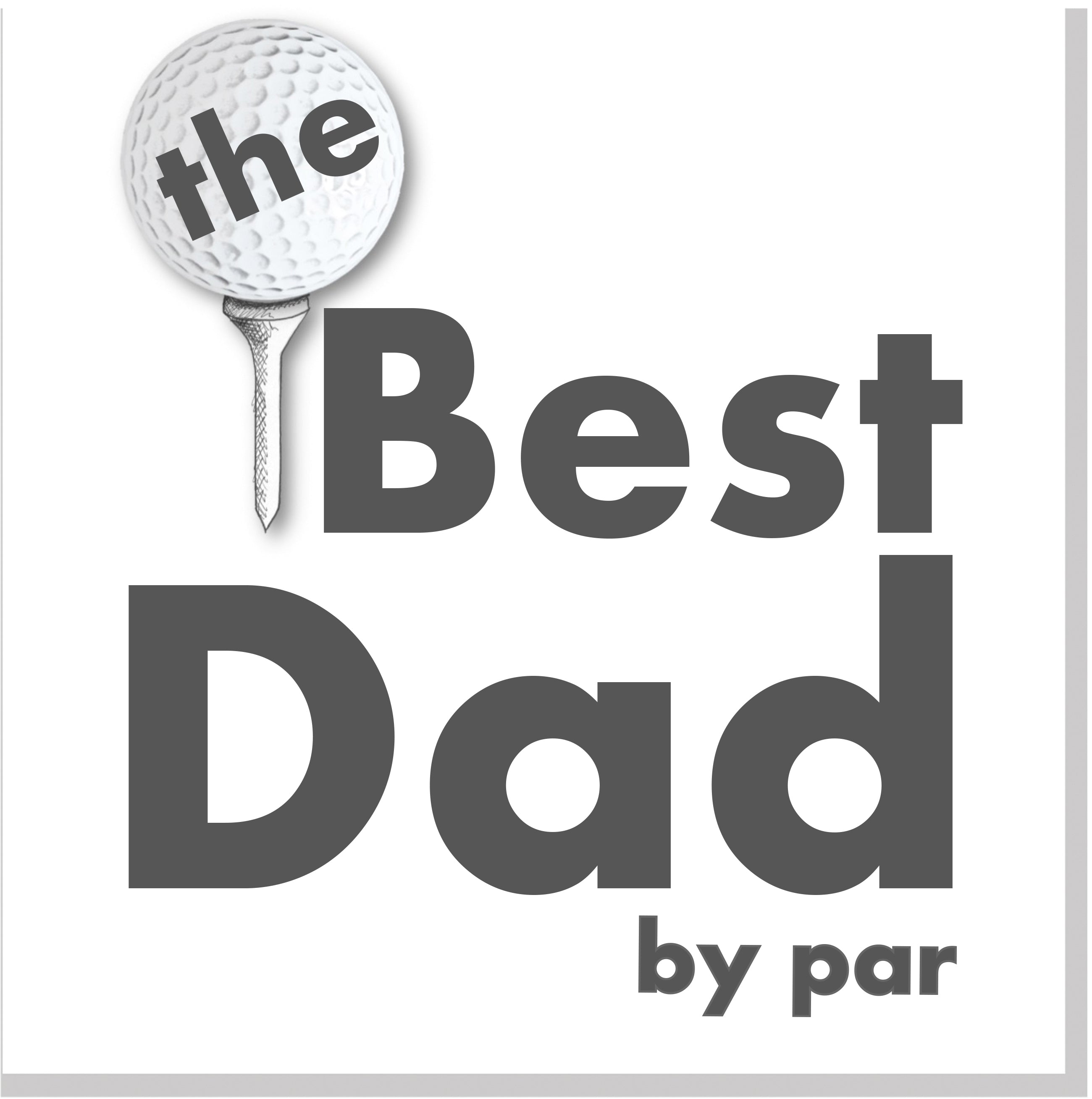 Best Dad by par square card Jola Designs