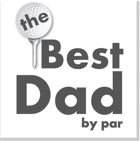 Best Dad by par square card