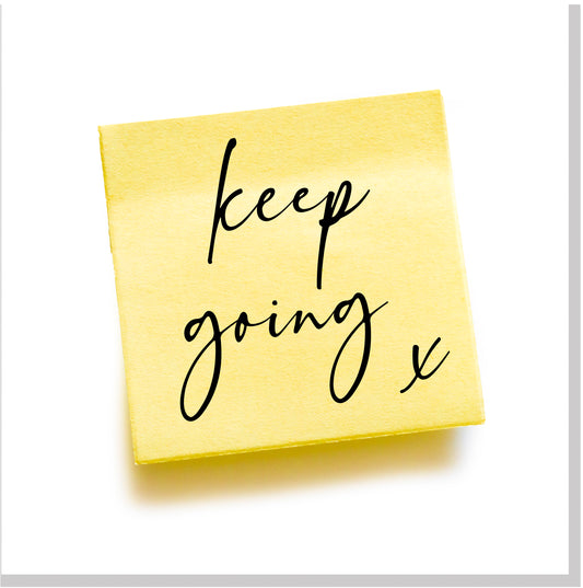 Keep going... square card
