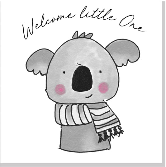 Welcome Little One Cute Jola Animals card
