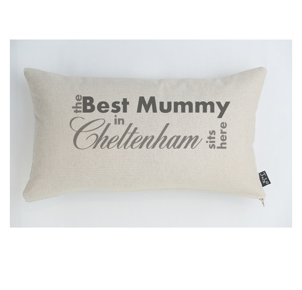 Personalised Best Mummy City cushion - Jola Designs