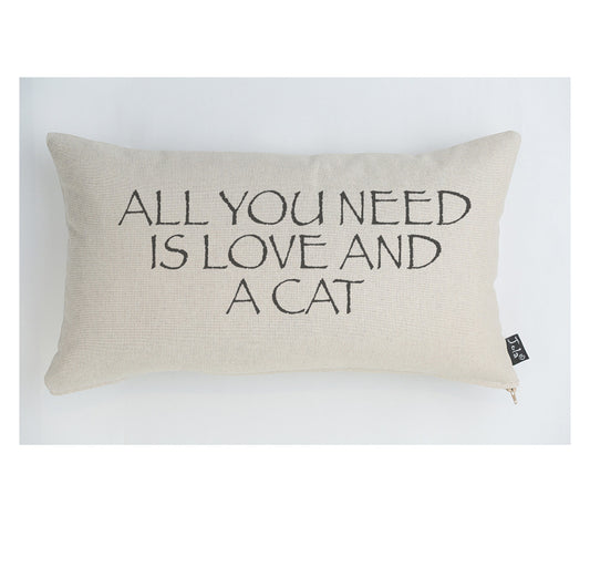 All you need is Love and a Cat cushion - Jola Designs