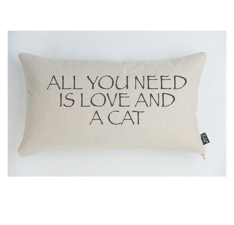 All you need is Love and a Cat cushion