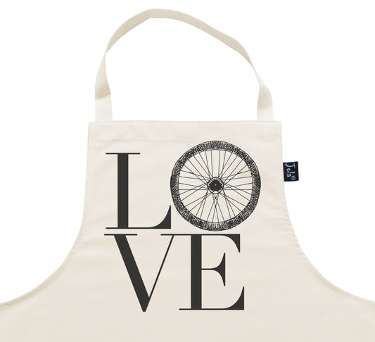 Love Bike Wheel Apron