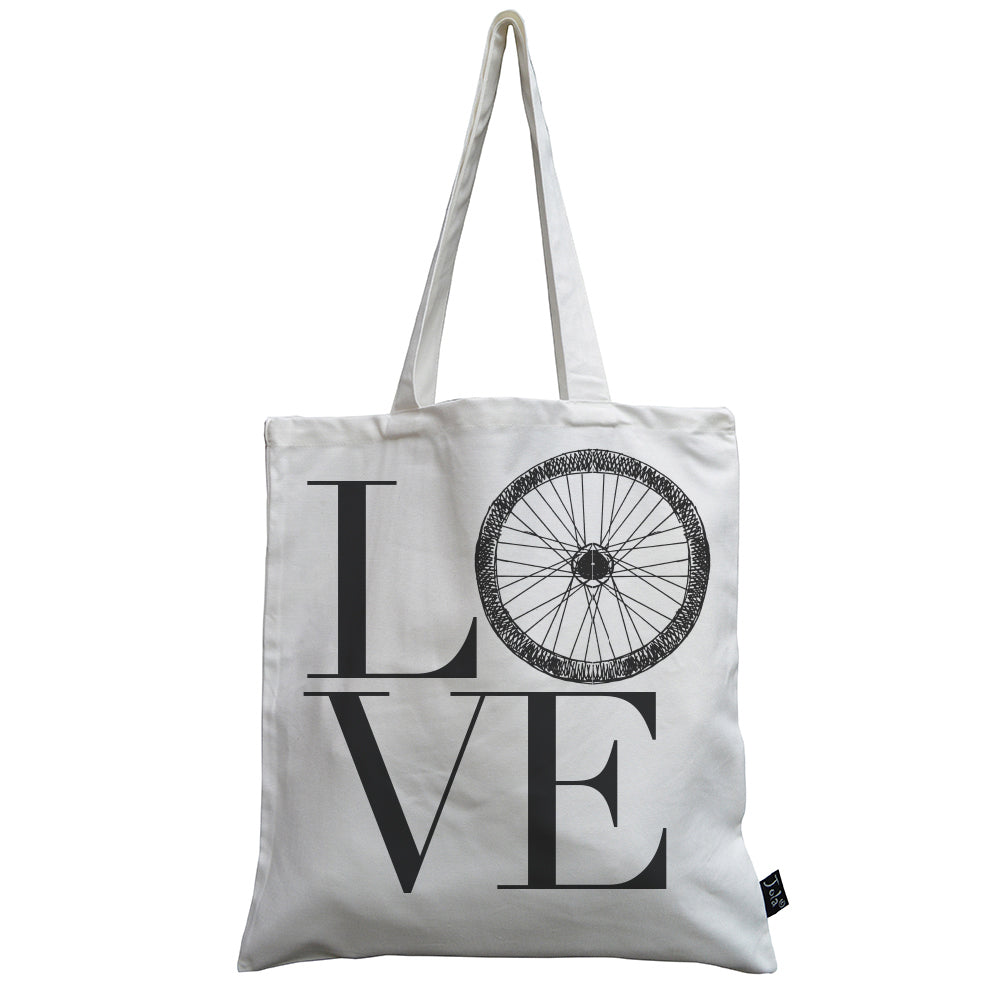 Love Bike Wheel canvas bag