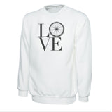Cotton Sweatshirt Love Bike Wheel