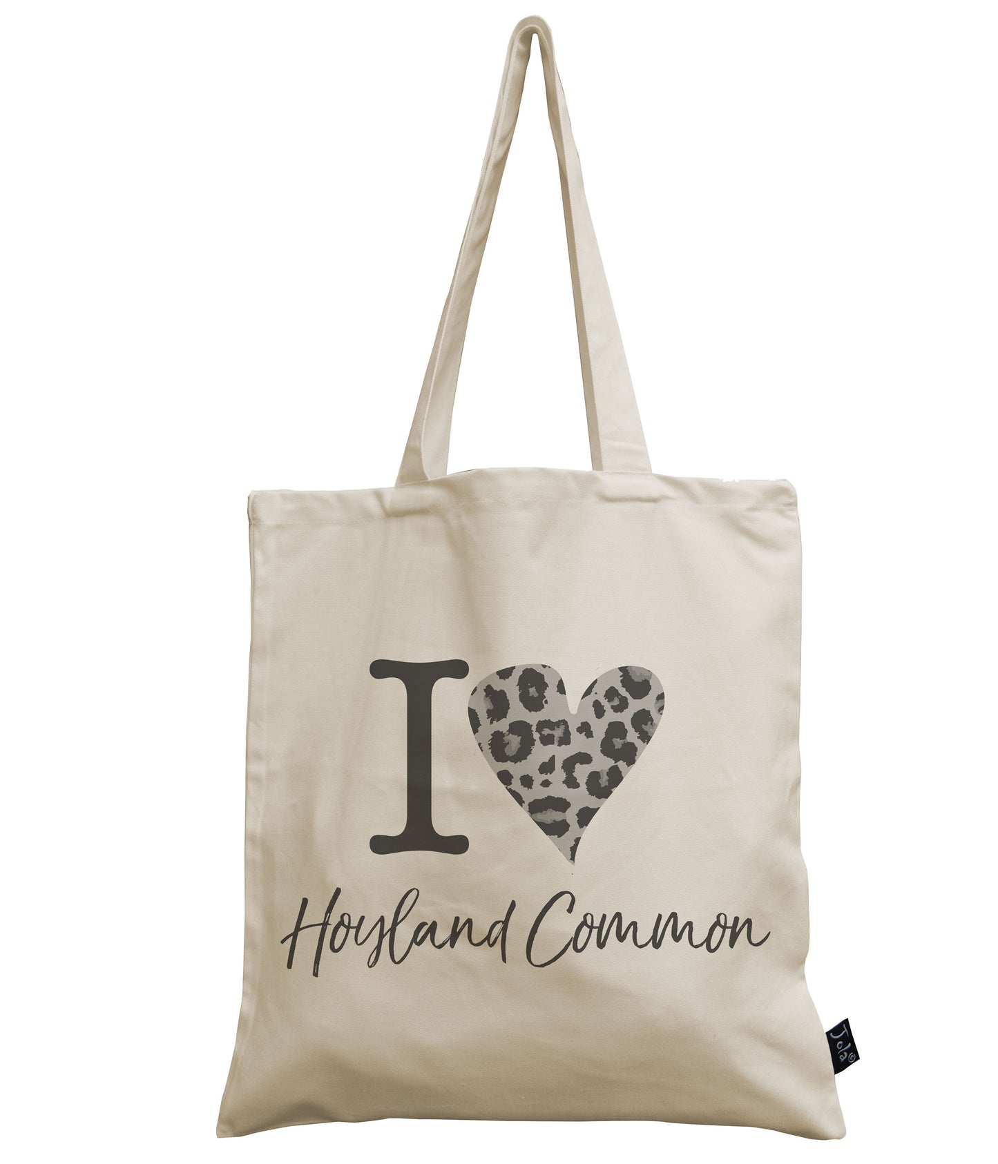 Personalised City Leopard Heart canvas bag