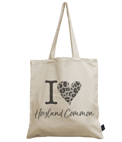 I Love City Personalised Leopard canvas bag