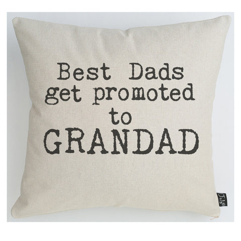 Best Dads get promoted cushion