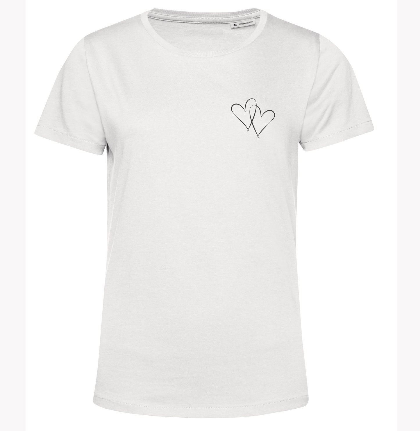 Organic Cotton T Shirt Linked Hearts