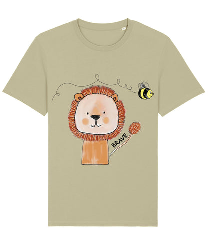 Lion be Brave Organic Cotton Toddler T Shirt
