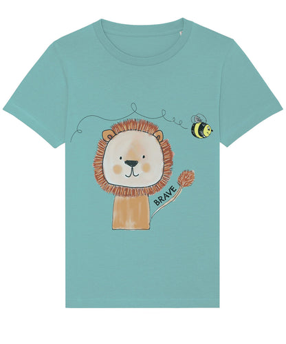 Lion be Brave Organic Cotton Toddler T Shirt