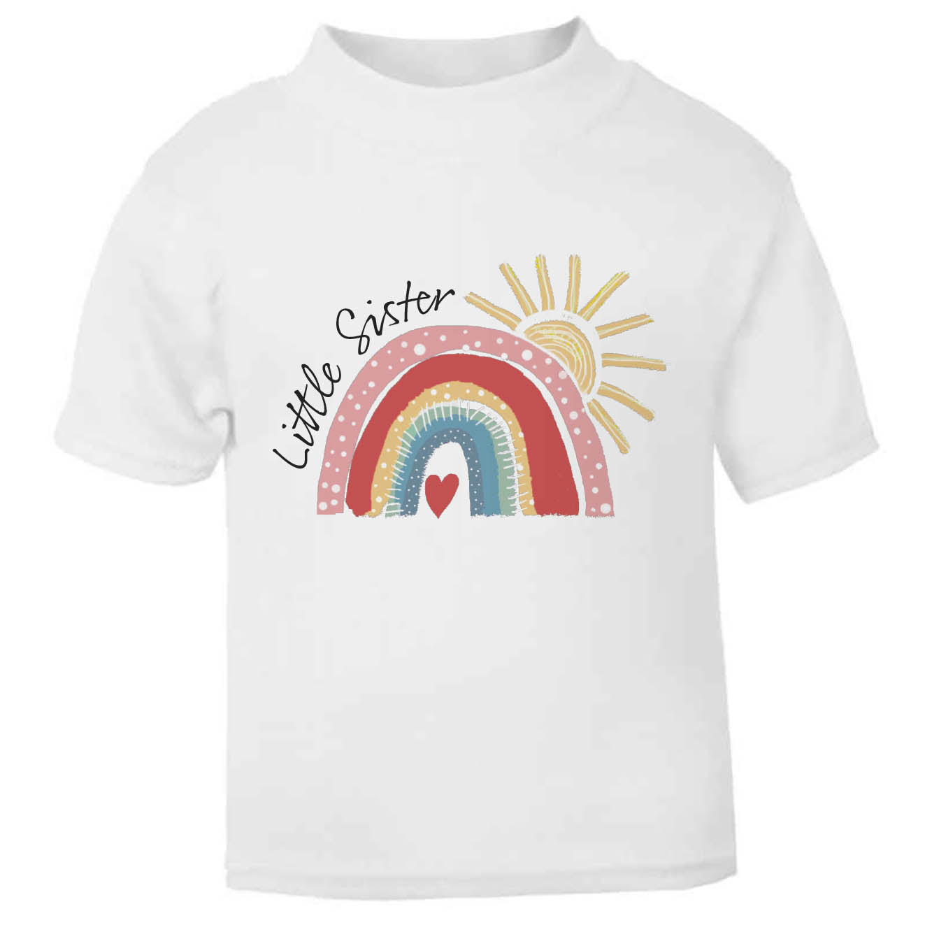 Little Sister Rainbow Toddler T Shirt