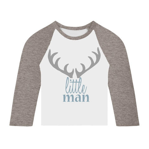 Little Man long sleeve Toddler T Shirt