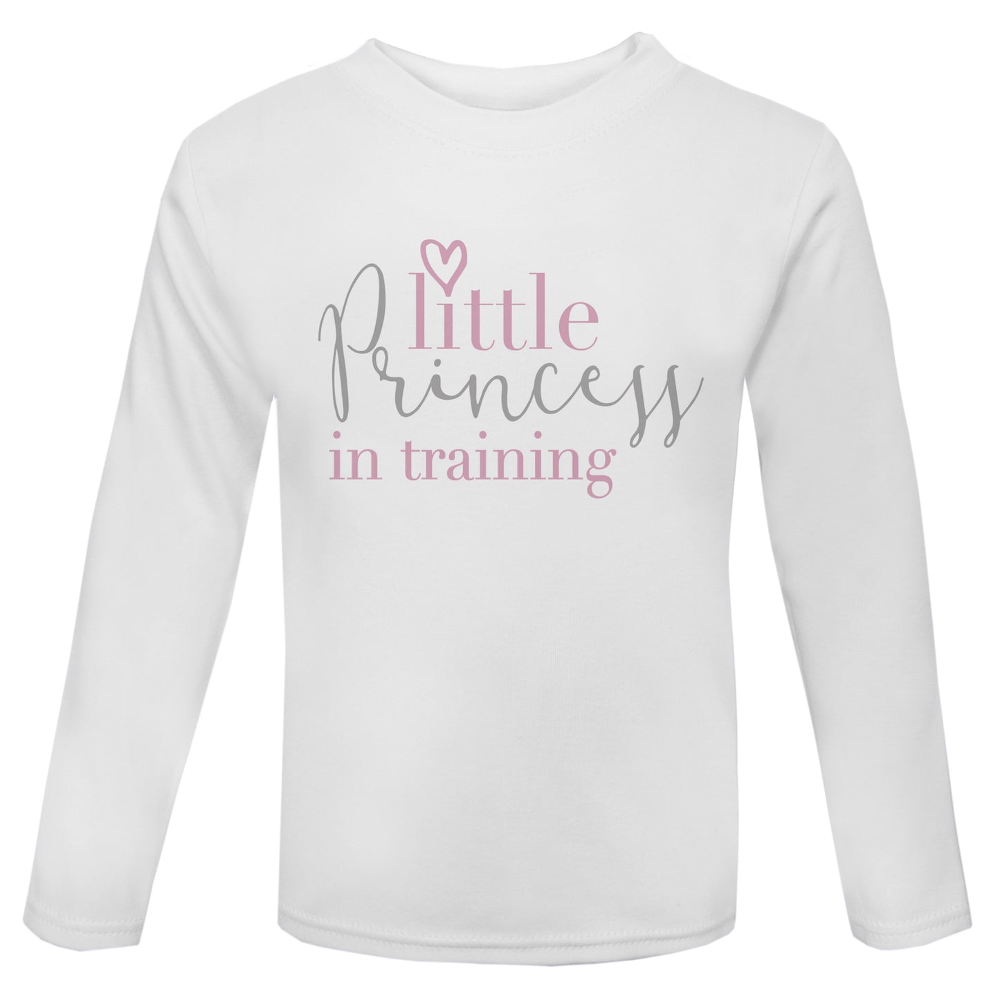 Little princess in training long sleeve Toddler T Shirt