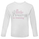 Little princess in training long sleeve Toddler T Shirt