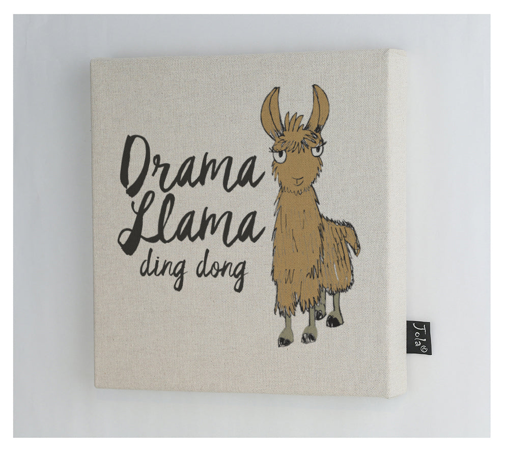 Llama Drama Canvas Frame