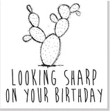 Looking Sharp square card