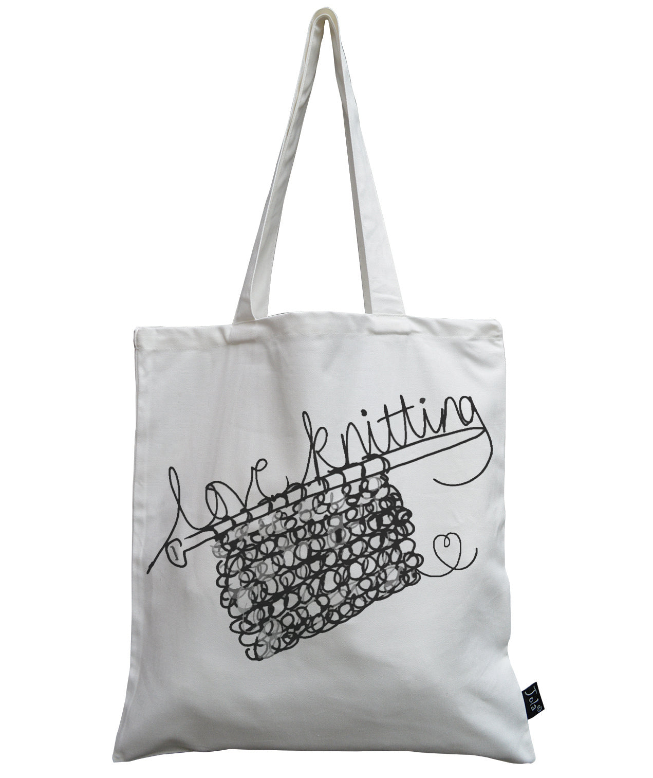 Love Knitting canvas bag