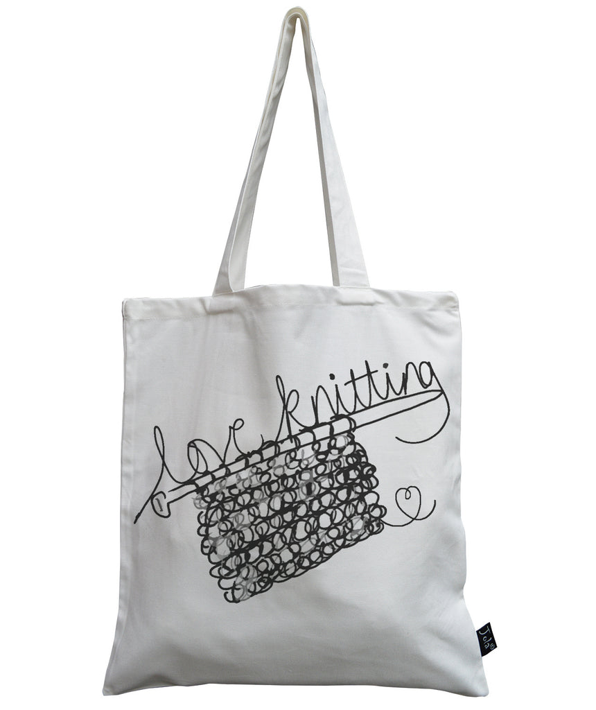 Love Knitting canvas bag – Jola Designs