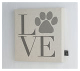 Love Paw Canvas frame