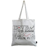 Love is Wet Nose canvas bag