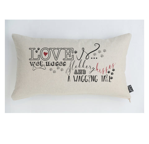Love is wet nose cushion
