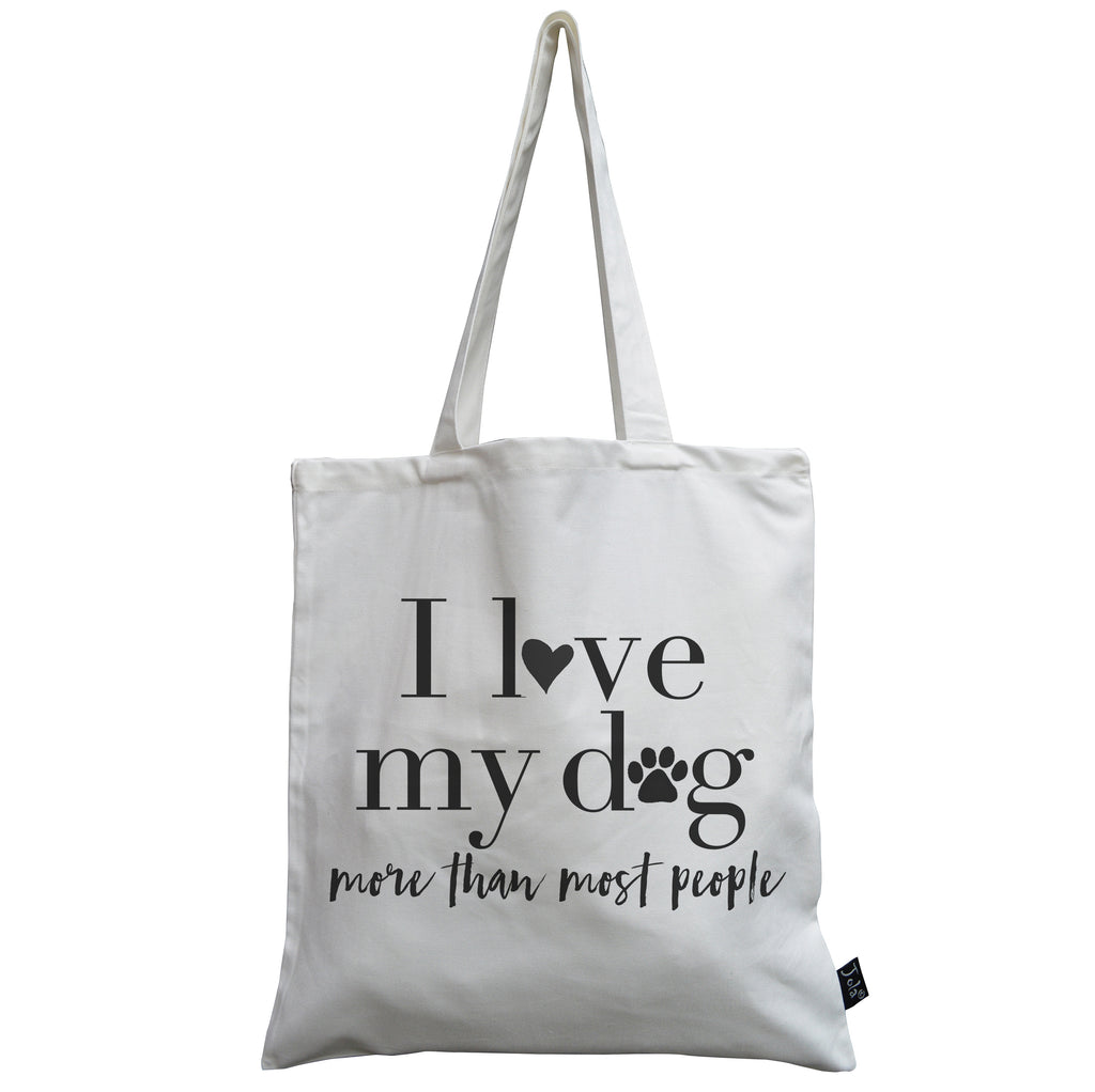 I love my Dog canvas bag