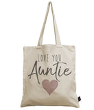 Love you Auntie canvas bag