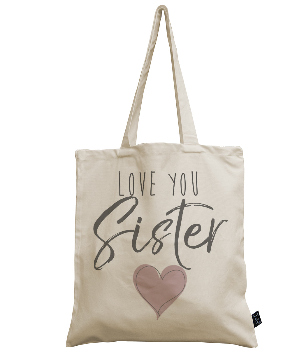 Love you Sister canvas bag