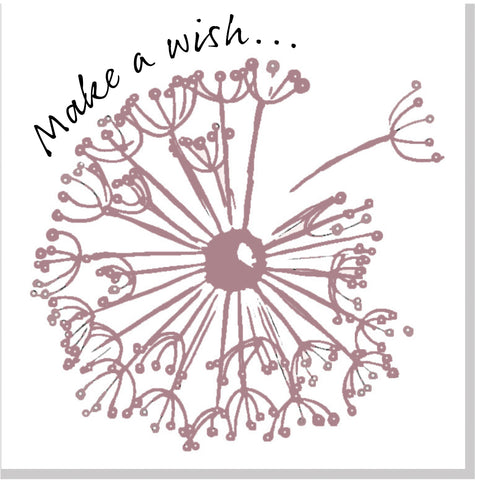 Make a wish blush square card