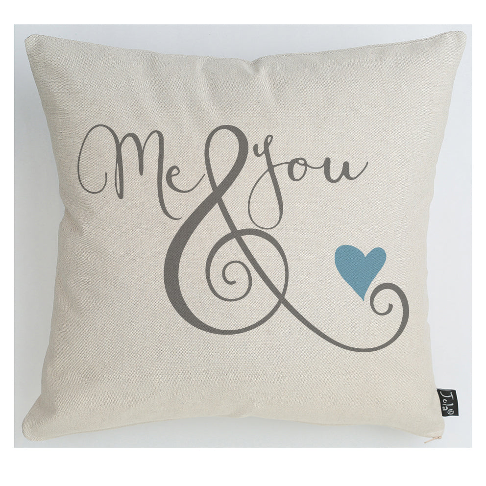 Me & You ampersand cushion