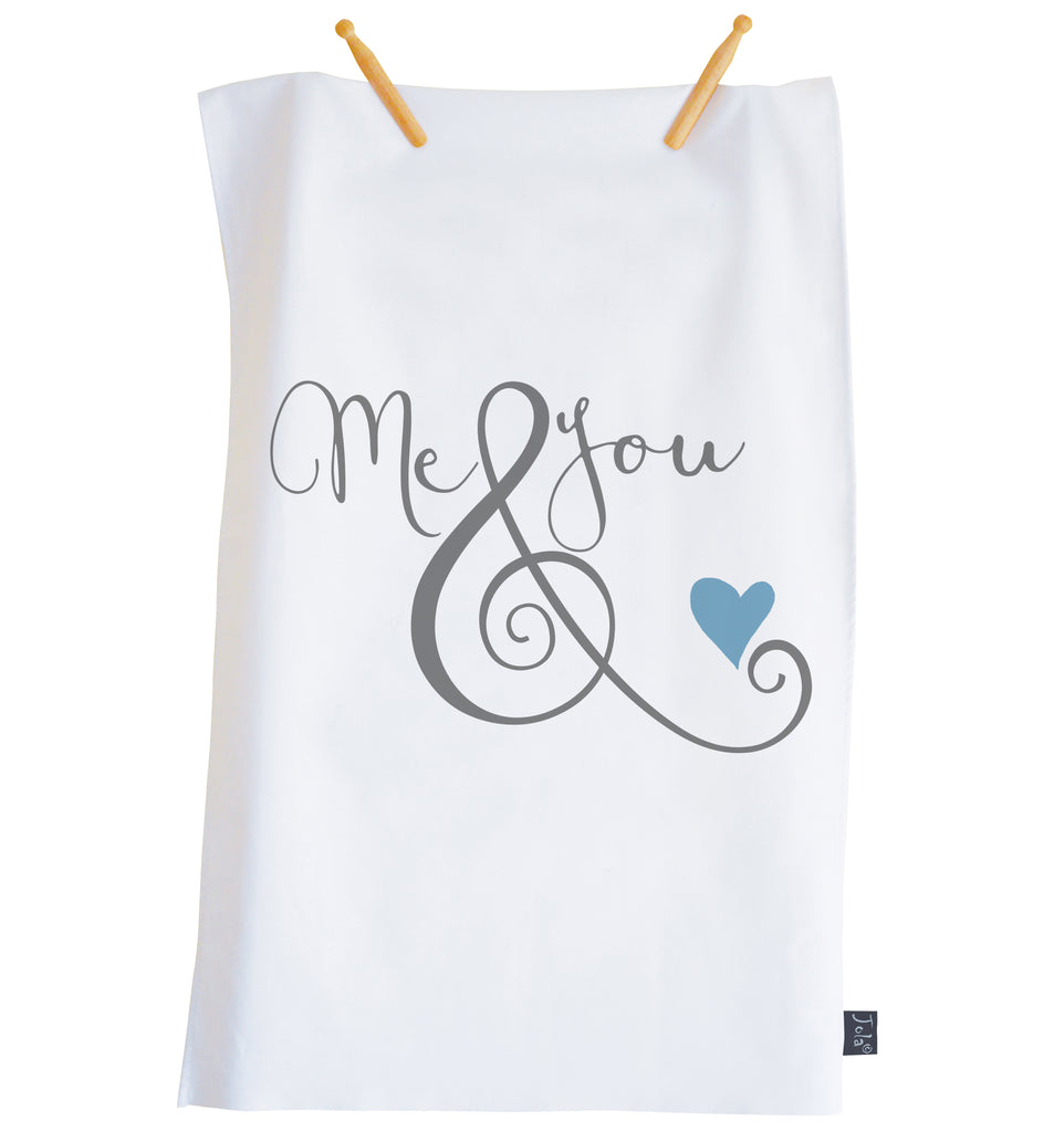 Me & You ampersand tea towel