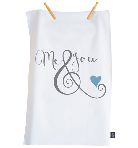Me & You ampersand tea towel
