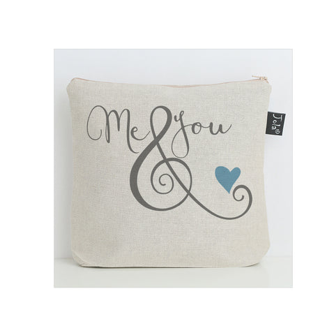 Me & You ampersand washbag