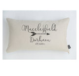Personalised Mileage Cushion