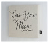 Love you to the Moon & Back Canvas frame