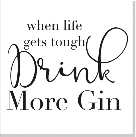 More Gin square card