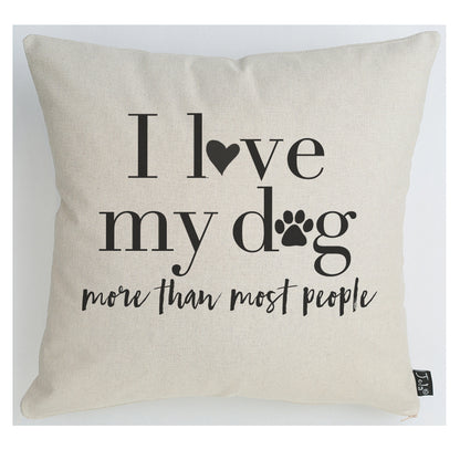 Love my Dog cushion