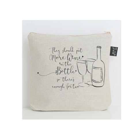 Wine for two wash bag