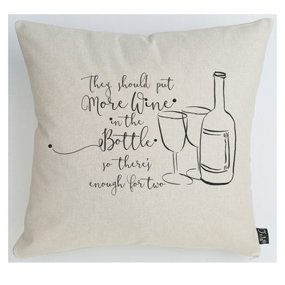 More Wine cushion - Jola Designs