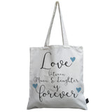 Mum & Daughter forever canvas bag