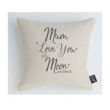 Mum Love you to the Moon and back cushion grey